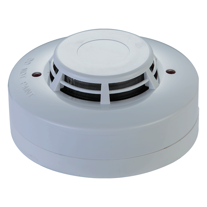 Ravel RE-316S-2L Conventional Smoke Detector front view – reliable photoelectric fire alarm for homes and offices